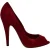 Casadei Peep-Toe Pumps in Bordeaux Suède