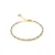 Luxenter 925 Sterling zilveren armband met multicolour zirkonia afgewerkt in 18K geel goud – Tahu