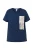 Ulla Popken Shirt  marine / wit