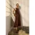 TRENDYOLMİLLA Dames Bruin Effen Midi Mouwloos Casual A-lijn Jurken