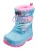 PLAYSHOES Snowboots ‘Regenbogen’  lichtblauw / lichtgroen / lila / pink