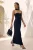 TRENDYOLMİLLA Dames Zwart Effen Maxi Mouwloos Recht Avond & Gala Jurk