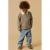 LIL’ ATELIER MINI loose fit gestreepte polo – bruin
