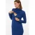 MAMALICIOUS zwangerschaps- en voedings jurk met col fijn gebreid blauw