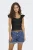 ONLY top zwart broderie