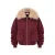 EDITED bomberjack met imitatiebontkraag – burgundy