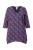 Ulla Popken Shirt  blauw / marine / donkerrood