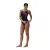 Speedo Dames-eendelig zwempak met gemengde grafische print (Zwart)