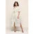 Logan Print Jurk Offwhite / Zwart