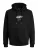 JACK & JONES Sweatshirt ‘JCOCLUB’  zwart / wit