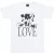 Li-cense Disney dames mickey and minnie mouse love cotton boyfriend t-shirt