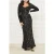 GUESS Roaring Sequins Maxi Jet Black A996