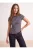 TRENDYOLMİLLA Dames Donkerblauw Gestreept Kort Getailleerd Blouses