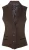 Dames Tweed jaren 1920 visgraat bruin vest