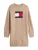 Tommy Jeans Gebreide jurk  nachtblauw / lichtbruin / rood / wit