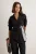 TRENDYOLMİLLA Dames Zwart Effen Lang Regular fit Blouses