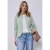 Street One Dames Jersey blazer met textuur in Groen