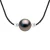 LOVE LINK Ketting Tahitian Pearl Ronde 8-9 mm Nylon Black 925