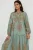 Geprinte Viscose Maxi-jurk met Hemd-kraag