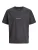 JACK & JONES Shirt ‘JORNorrebro’  antraciet / wit