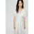 Mango geruite midi jurk – ecru