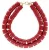 Bonnie Studios Ketting Dames Double Phil Necklace, Kleur: Rood