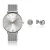 Dameshorloge en armband Amelia Parker Capsule Grey