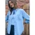 Cecil Dames Overhemdblouse in effen kleur in Blauw