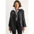Dubbelzijdige Faux Leather Trench Coat