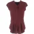 Theory blouse met getailleerde taille in bordeauxrood polyester