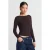 Dames Slim-fit Bootnek Langsleeve Blouse