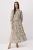 Trendyol Modest Dames Kaki Paisley Maxi Lang A-lijn Modest Jurken