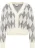 Mymo Vest Blonda Dames Wol Wit Veelkleurig