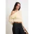 TRENDYOLMİLLA Dames Geel Gestreept Lang Regular fit Blouses