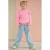 NONO sweater met backprint roze