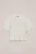 WE Fashion – Meisjes  T-shirt met smokdetail en embroideries – Regular fit – Gebroken wit – Katoen –