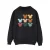 Disney Heren Mickey Mouse Hoofden Vierkant Sweatshirt (Zwart)