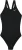 NIKE Sportieve badmode  zwart / wit
