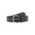 Mango leren riem donkerbruin