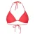 PIECES voorgevormde triangel bikinitop PCBAOMI koraalrood