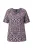 Ulla Popken Shirt  lila / zwart