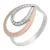 Orphelia Dames 925 Sterling Zilveren Ring – Zilver/Rozé ZR-7092/1