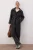 TRENDYOLMİLLA Dames Grijs Effen Lang Oversized Jassen