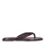 Sacha leren teenslippers bordeaux