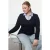 Trendyol Curve Dames Donkerblauw Effen Lang Getailleerd Grote maten Blouses