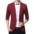 Heren colbert slim fit jas zakelijk dagelijks blazer rood