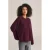 WE Fashion gebreide trui met wol donkerrood