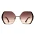 Guess Vierkant Vrouwen Goud Bruin Gradiënt GF0387