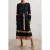 Reiss Colour Block Pleated Dress Navy/camel