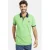 Jan Vanderstorm oversized polo LAVRANS Plus Size met contrastbies groen